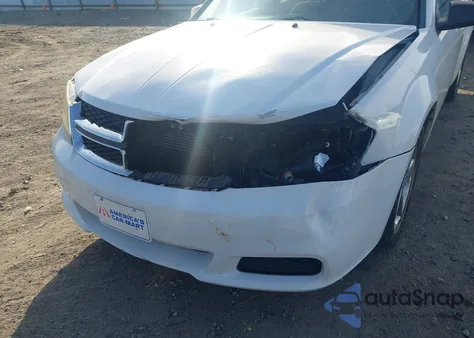 2012 Dodge Avenger Se from USA, damaged, VIN 1C3CDZAB7CN310292